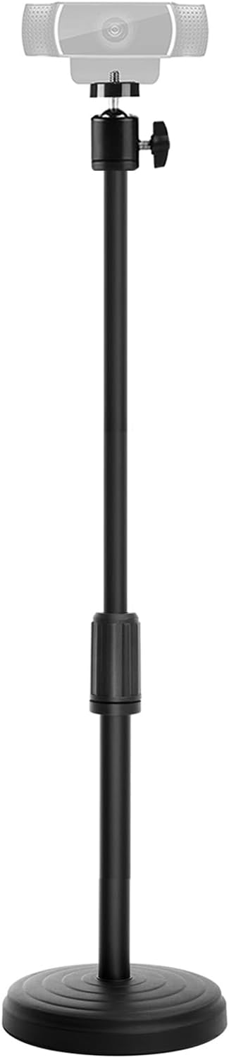 Webcam Stand, 22 Inch Height Adjustable Webcam Mount Computer Camera Stand for Desk Web Cam Stands Arm Holder for Logitech webcams C920 C922 C925e C922x C930e C930 C615 Brio