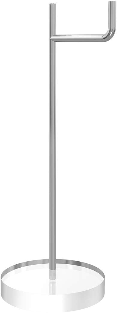 GEEKRIA Acrylic Aluminum Headphones Stand for On-Ear Headphones, Gaming Headset Holder, Desk Display Hanger Compatible with Bose QC35, Sony WH-1000XM6, WH-1000XM5, WH-1000XM4 (Clear)