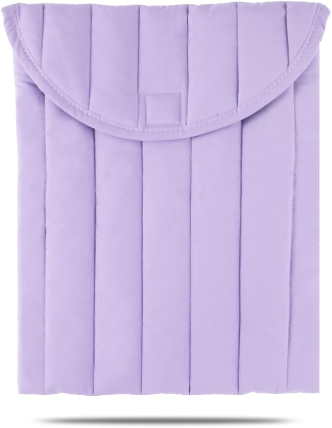 Puffy Laptop Sleeve 11-12 Inch Purple, Protective Carrying Case for Men and Women, Cute Case Bag Compatible with 11 and 12 Inch Laptops, 10.9" Ipad 10, 10.2" Ipad 7 8 9 in Cover
