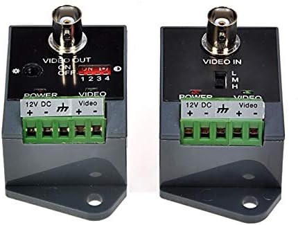 Long Distance Active Video Balun 1 Channel Utp Video Transceiver for CCTV Compatible with All Ahd/Cvi/Tvi/Cvbs Effective Distance 1800M