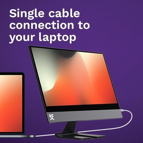 espresso Displays 15 + Ergonomic Magnetic Stand+ | Ultra-Thin 1080p Premium Portable Monitor with USB-C Connectivity, Ergonomic Setup for Work, Travel, and Multi-Device Compatibility