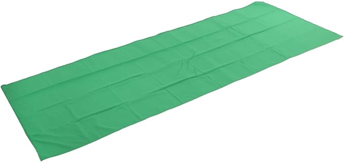 Green Photography Background Cloth, Pure Color Photo Backdrop for Studio Video Matting, 1x3m Polyester Non Reflective Green Screen with Cutout Edges for Portrait Still