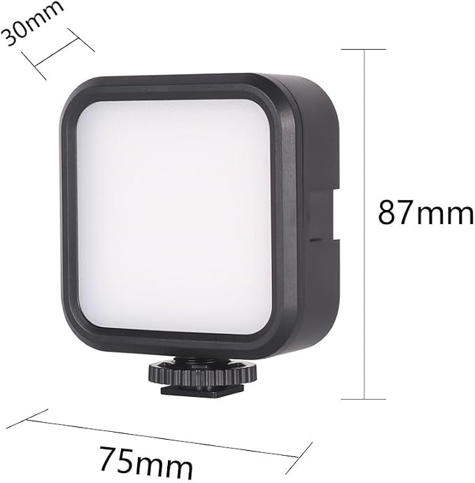 LED Video Light for Camera, Mini Rechargeable Photography Fill Light CRI 95+, Portable Bi-Color 2500K-6000K Vlog Light with 2000mAh Battery for Nikon Sony DSLR, YouTube TikTok Vlogging Zoom Call
