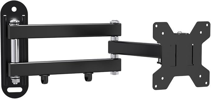 suptek TV Wall Mount Bracket Monitor arm TV Wall Mount Bracket Display arm Monitor Mount for 13-30" Adjustable up/Down, Left/Right Angle, 28.66lbs Load Capacity VESA75-100mm MA2776