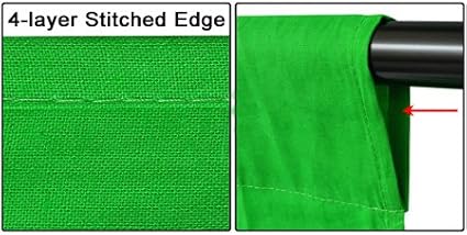 10x10 Chromakey Green Screen Muslin Backdrop 100% Photography Photo Video Green Screen