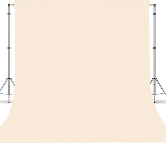 10x10ft Beige Photography Backdrop, High Density Polyester Fiber Photo Background Cloth is Foldable and Machine Washable, Suitable for Photo Background Video Photography Studios