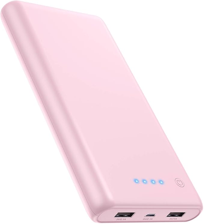 Portable Charger Power Bank 26800mah,Ultra-High Capacity Safer External Cell Phone Battery Pack,2 USB Output High Speed Charging Power bank Compatible with iPhone 17/16/15/14/13 Samsung Android-Pink
