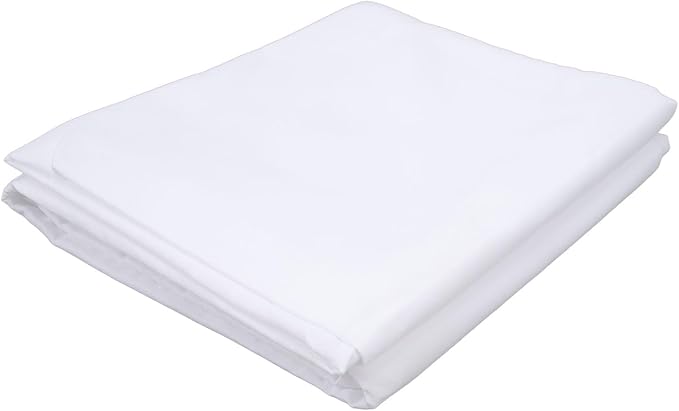 GLOGLOW Props Polyester Opaque Collapsible Backdrop for Video Streaming and Portrait Photography, 9.8 X 6.6ft Virtual Background Screen, Nan (White)