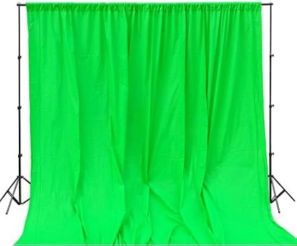 10x10 Chromakey Green Screen Muslin Backdrop 100% Photography Photo Video Green Screen
