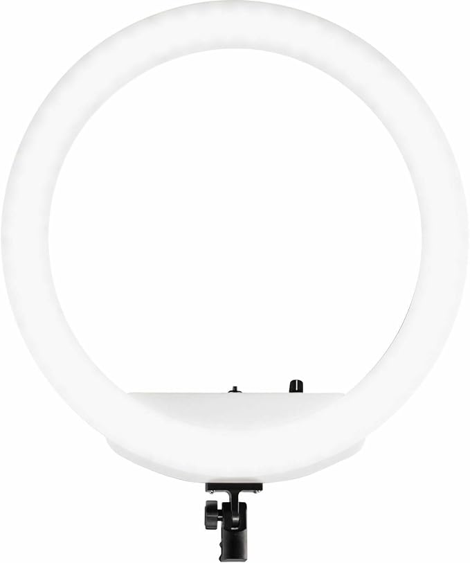 Westcott 18” Bi-Color LED Ring Light Kit with Batteries and Stand Professional Studio Continuous Lighting for Photography, Video Conferencing, Hair & Makeup Salons, Tattoo Studios, YouTube & TikTok