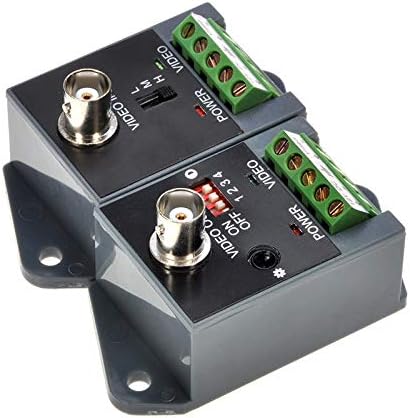 Long Distance Active Video Balun 1 Channel Utp Video Transceiver for CCTV Compatible with All Ahd/Cvi/Tvi/Cvbs Effective Distance 1800M