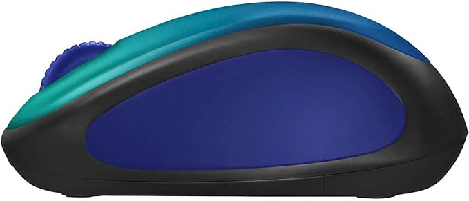 Logitech Designer Collection Limited Edition Wireless Compact Mouse with Colorful Designs, 1000 DPI Optical 3-Buttons Mouse, Blue Aurora 910-006118 (Renewed)