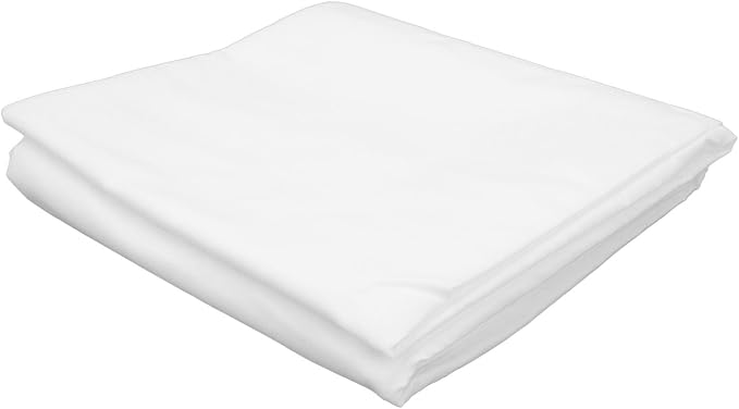 GLOGLOW Props Polyester Opaque Collapsible Backdrop for Video Streaming and Portrait Photography, 9.8 X 6.6ft Virtual Background Screen, Nan (White)