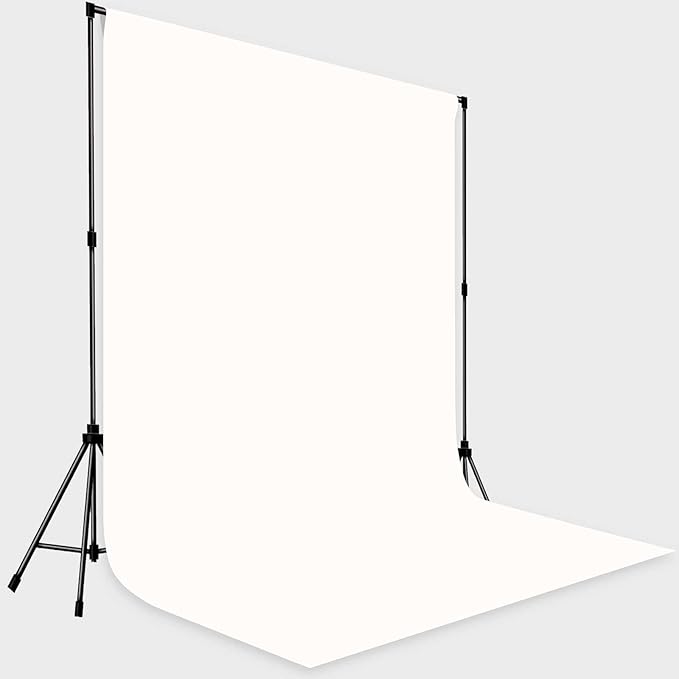 White Backdrop for Photoshoot,Photo Background for Party Portrait Photoshoots Video Studio 8x10FT