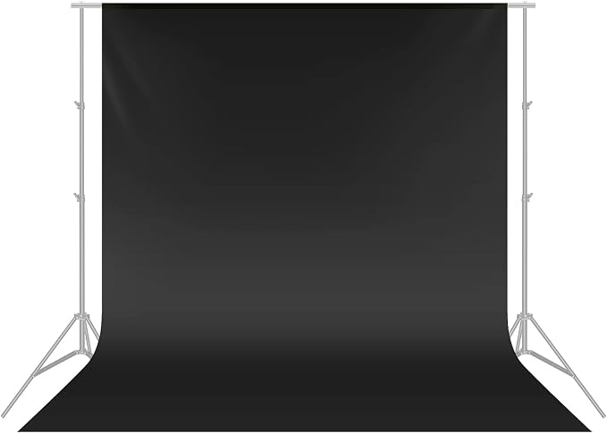 NEEWER 10 x 12FT / 3 x 3.6M PRO Photo Studio Premium Polyester Collapsible Backdrop Background for Photography, Video and Television (Backdrop ONLY) - Black