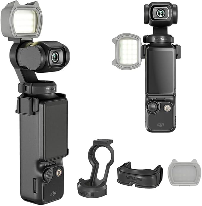 Coyktonty OSMO Pocket 3 Small Auxiliary Light Set, LED Video Light Auxiliary Lighting Filming Light 200 mAh Rechargeable for DJI Pocket 3, with USB Charging