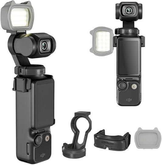 Coyktonty OSMO Pocket 3 Small Auxiliary Light Set, LED Video Light Auxiliary Lighting Filming Light 200 mAh Rechargeable for DJI Pocket 3, with USB Charging
