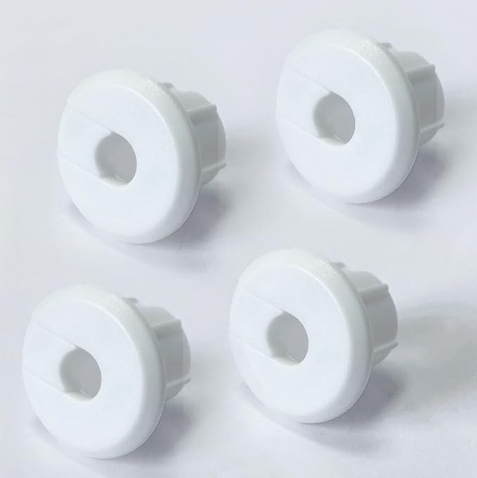 Furniture Wall Hole Bushing Cable Grommet for Starlink Ethernet Cable,Covering 3/4 inch Desk Holes,Universal Cable Management Wire Organizer Pass Through Holes Cover Kits (White - 4 Pack)