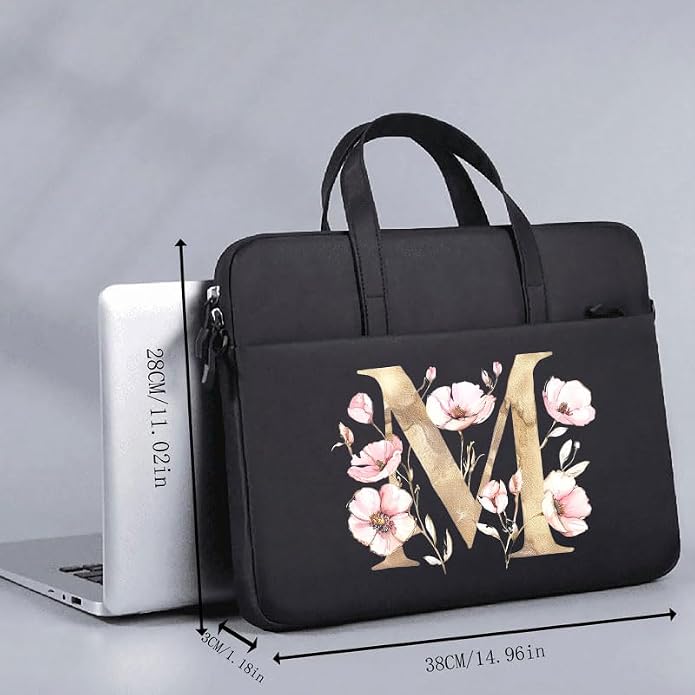 Computer Bag For Men & Women, With Initial Laptop Bag,14/15inches Messenger bag For Office、Business、Travel、School
