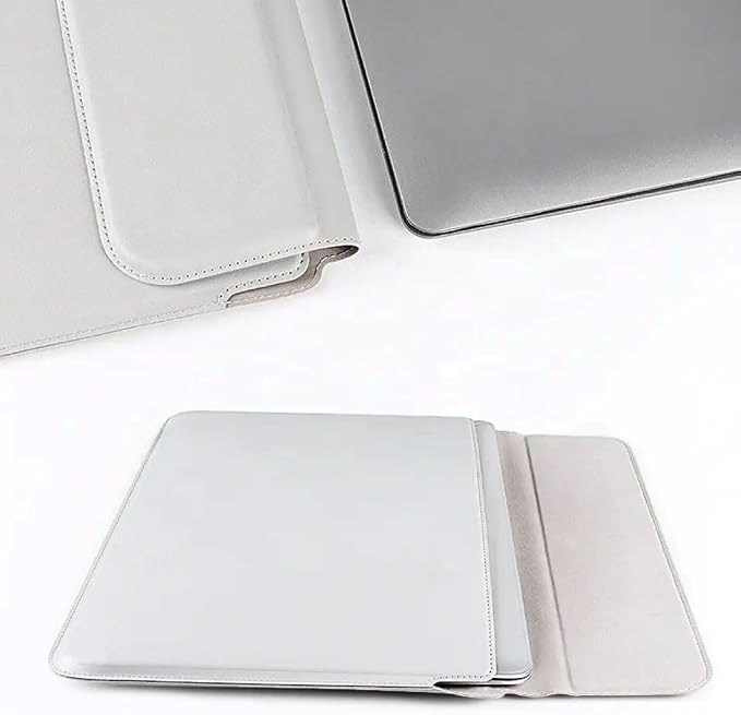 Silver 3-in-1 Laptop Sleeve 11-13.3 Inch ONLY Xiaomi Air 13.3" Huawei MateBook E X 13 Honor MagicBook MacBook Air Pro ASUS ZenBook 13 Acer Swift 3 Galaxy Xiaomi 12.5 Magnetic Stand Not for 14-16”