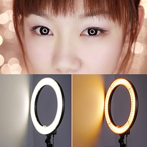 Neewer 18" Ring Light for Camera Phone, 55W Dimmable 5500K Light with 240 LEDs Color Filter Soft Tube Carrying Bag for YouTube TikTok Selfies Photography, Triangle Wall Mount Arm Included