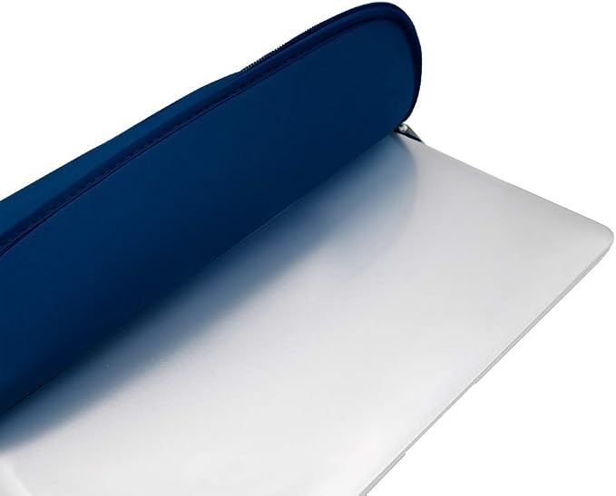 RAINYEAR 15 Inch Laptop Sleeve 15" Protective Soft Case Cover Bag with Accessories Pouch, Compatible with 15.4" MacBook Pro/Air A3448 A3241 A2941 A3114 A1938 A1707 A1990 (Navy Blue)