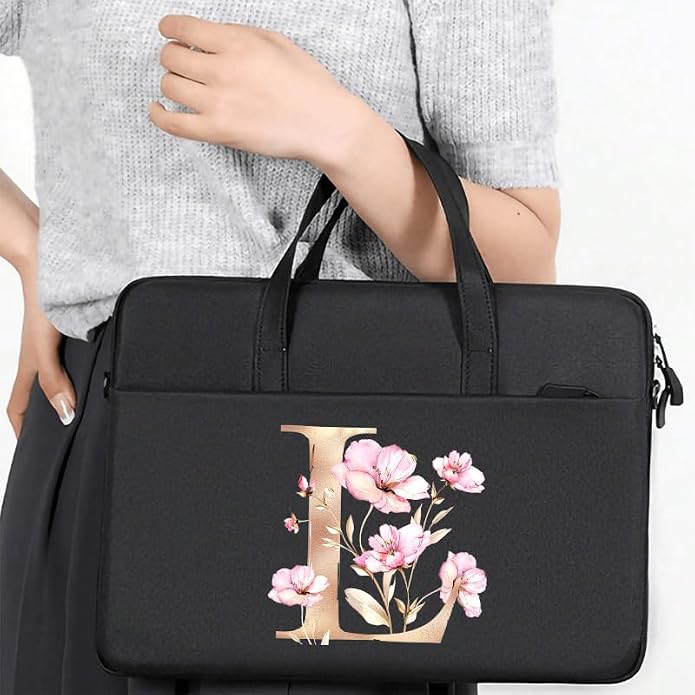 Computer Bag For Men & Women, With Initial Laptop Bag,14/15inches Messenger bag For Office、Business、Travel、School