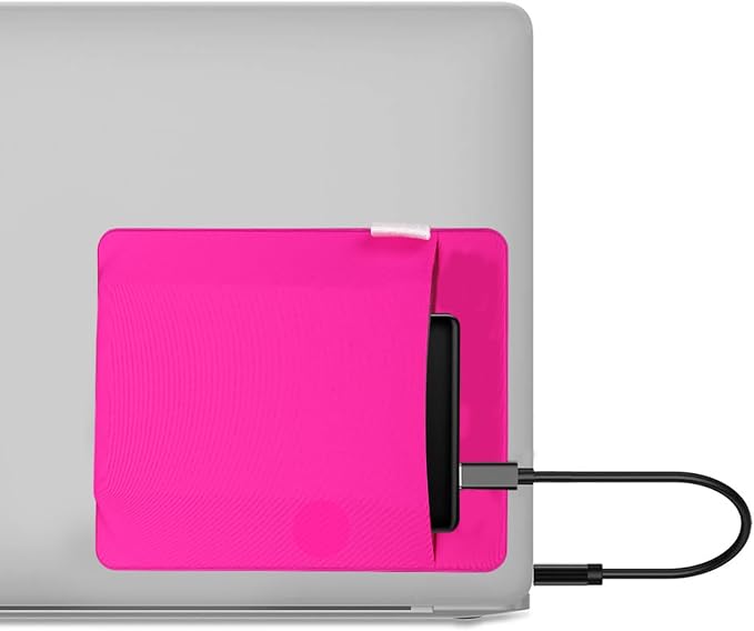 RIVEENY External Hard Drive Holder, Compact Elastic Pouch Organizer Pouch Wireless Storage for Wireless Mouse, Cables, Earphones