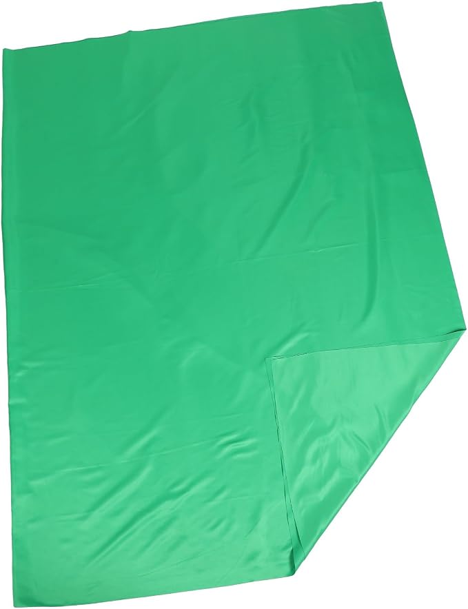 Mipcase Seamless Green Backdrop for Photography and Video Streaming, 3x2ft Wrinkle-Resistant Fabric Cloth, Background Sheet for Live Streaming and Photoshoot Studios