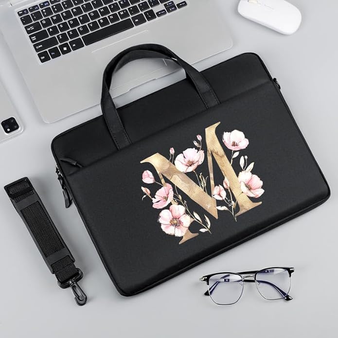 Computer Bag For Men & Women, With Initial Laptop Bag,14/15inches Messenger bag For Office、Business、Travel、School