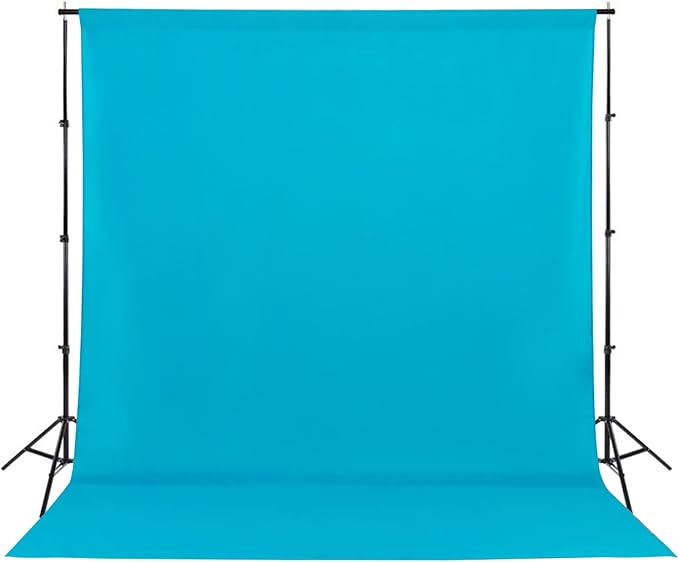Sugargirl 10X10FT Blue Backdrop Background for Photography, Photo Backdrop Blue Screen Photo Booth Backdrop for Photoshoot Party Video(1 Panel)