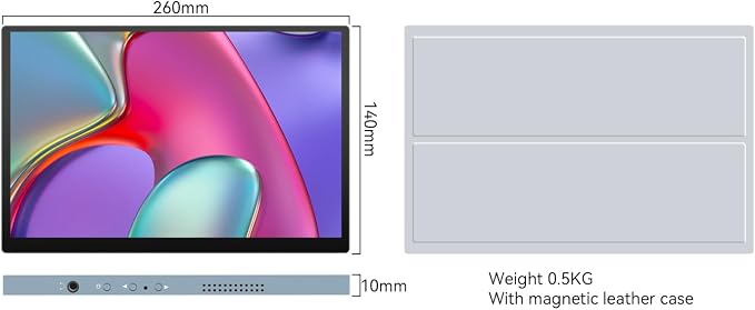 Showscreen 10.5" OLED 2.5K Portable Touch Monitor, 100% DCI-P3, for Windows Android Switch