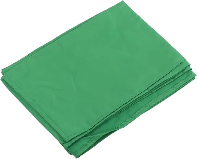 Green Photography Background Cloth, Pure Color Photo Backdrop for Studio Video Matting, 1x3m Polyester Non Reflective Green Screen with Cutout Edges for Portrait Still