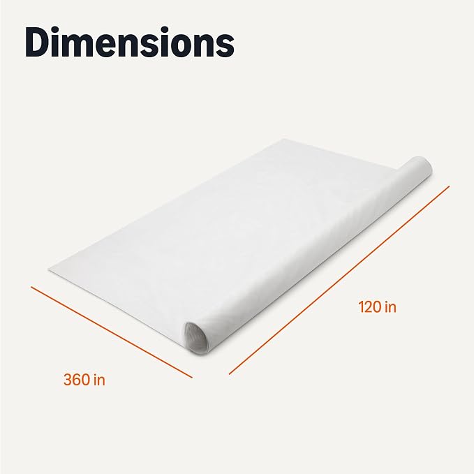 Amazon Basics Plant Covers for Frost Protection, 10 x 30 ft, White, 1-Pack