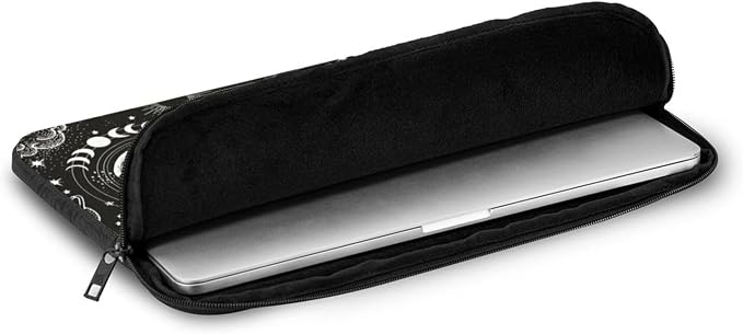 Sun and Moon Laptop Sleeve Case for Men Women Waterproof Oxford Cloth Laptop Sleeve Bag Suitable for Most Ipads and Laptops Notebook Computer Pocket Tablet Traveling Carrying Simple Case 17 inch