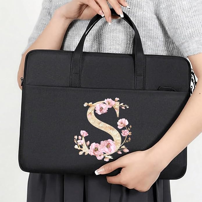 Computer Bag For Men & Women, With Initial Laptop Bag,14/15inches Messenger bag For Office、Business、Travel、School