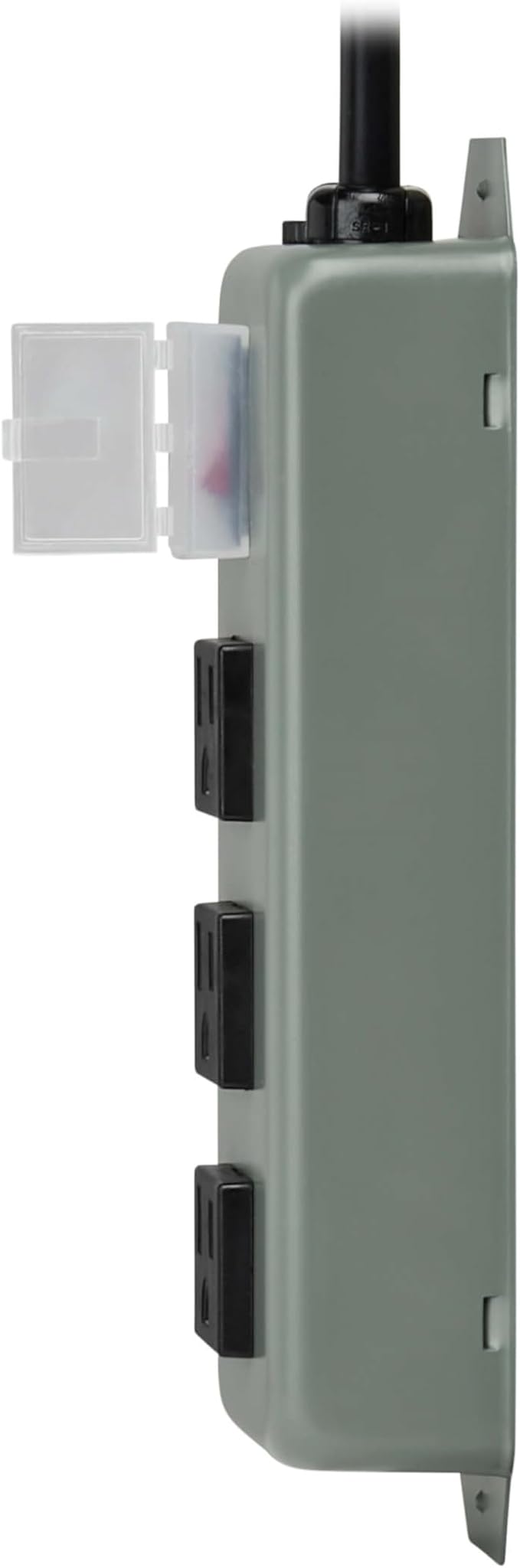 Eaton Tripp Lite Series 3-Outlet Heavy Duty Power Strip, Metal, Mountable (Wall Mount & Under Desk), 9ft Extension Cord, On/Off Switch Cover, Industrial Garage Shop Work Bench Applications (3SP9)