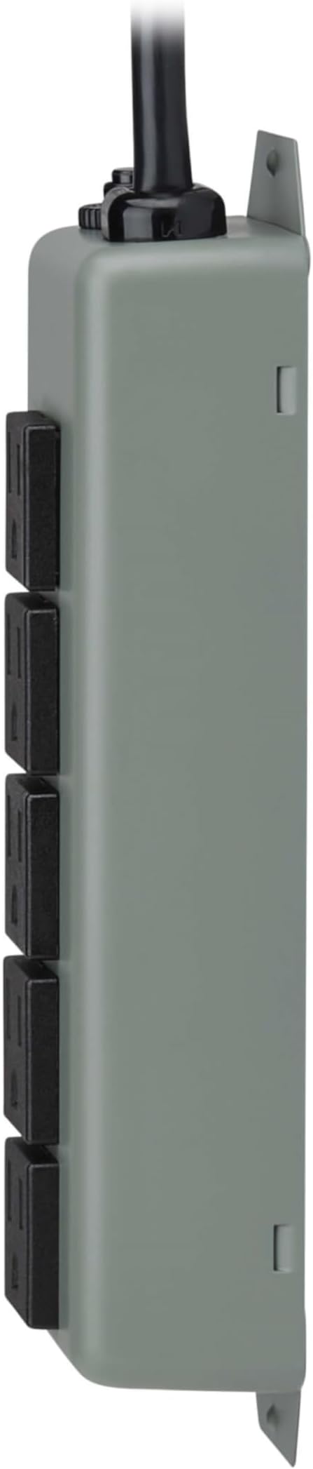 Eaton Tripp Lite Series 5-Outlet Heavy Duty Power Strip, Metal, Mountable (Wall Mount & Under Desk), 6ft Extension Cord, 15A Circuit Breaker, Industrial Garage Shop Work Bench Applications (602)