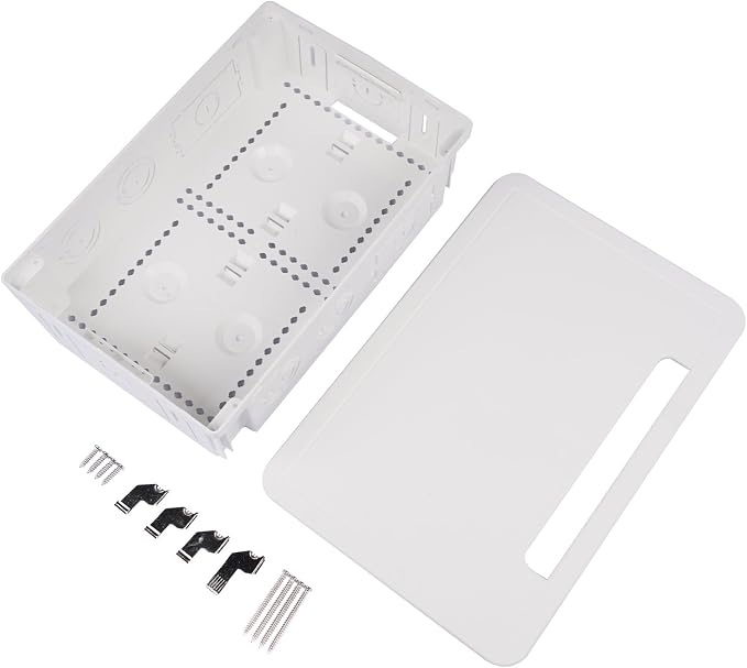 in Wall Cable Management Kit 9" in-Wall TV Media Box Recessed TV Outlet & Network Enclosure - Replacement for Working with Roku, Apple TV, Fire TV Stick