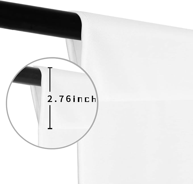 White Photo Backdrop for Photoshoot, White Background for Portrait, Product Photography Fashion Shoot Festival Celebrations 6x9FT