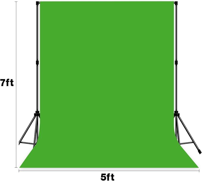 Photo Backdrop Green Background Professional 5x7ft Seamless Design to Eliminate Wrinkles Digital Accessories Photography Scene Background Children's Birthday Party