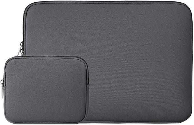 RAINYEAR 16 Inch Laptop Sleeve Protective Soft Case Bag with Accessories Pouch, Specially Compatible with 16" MacBook Pro M1 M2 M3 M4 M5 Pro/Max A3403 A3186 A3428 A3429 (Gray)