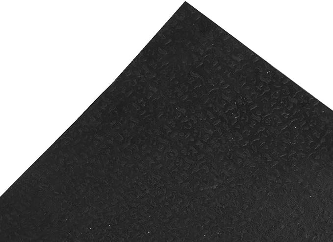 Ottomanson Waterproof Rubber Outdoor Doormat – Heavy-Duty Non-Slip Rubber Floor Mat with Ridge Scraper Pattern, All-Weather Front Door Entry Mat for Mud & Dirt Control – 35" x 60", Black