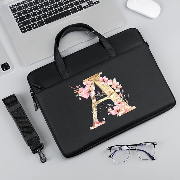 Computer Bag For Men & Women, With Initial Laptop Bag,14/15inches Messenger bag For Office、Business、Travel、School