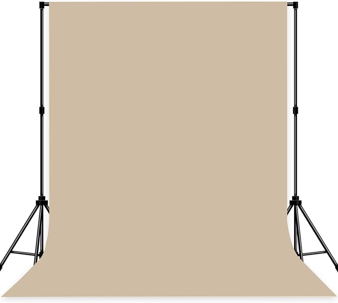 Photo Backdrop Beige Fabric Professional Photography Solution 8x10ft Seamless Design Eliminate Wrinkles Baby Shower Pregnant Women Shooting Scene Background