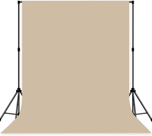 Photo Backdrop Beige Fabric Professional Photography Solution 10x10ft Seamless Design Eliminate Wrinkles Baby Shower Pregnant Women Shooting Scene Background