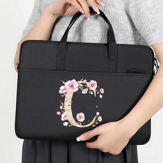 Computer Bag For Men & Women, With Initial Laptop Bag,14/15inches Messenger bag For Office、Business、Travel、School