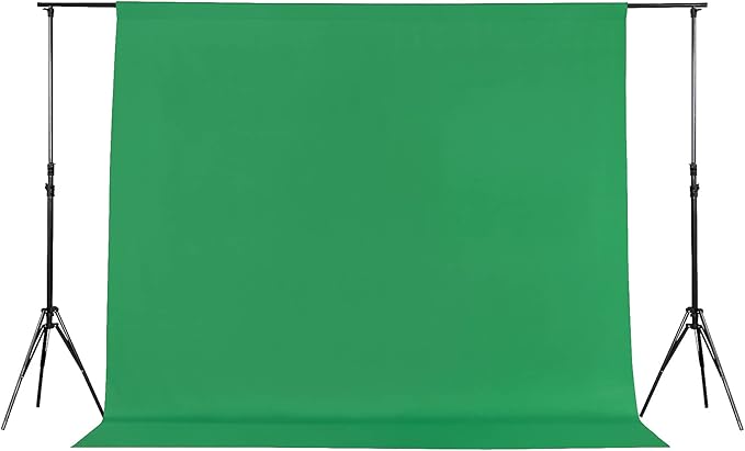 Joccun 7X10FT Green Backdrop Background for Photography,Polyester Backdrop Curtain Background Screen for Photography,Photoshoot,Video Recording,Studio(7X10ft,Green)