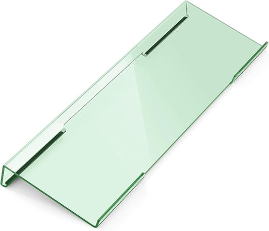 Ergonomic Computer Keyboard Stand for Desktop (Green), Keyboard Tilted Elevated Rack Key Board Holder Riser Stand for Office Home Desk Work