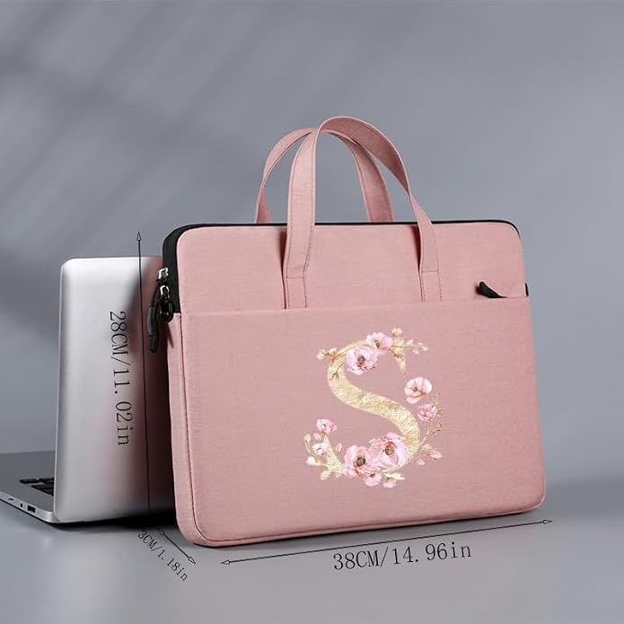 Computer Bag For Men & Women, With Initial Laptop Bag,14/15inches Messenger bag For Office、Business、Travel、School